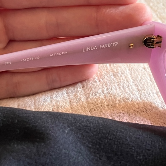 The Attico Purple Sheer Sunglasses - Picture 4 of 9